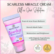 Nature’s Miracle Scarless Miracle Cream with sunflower oil for nourishing face and body hydration.