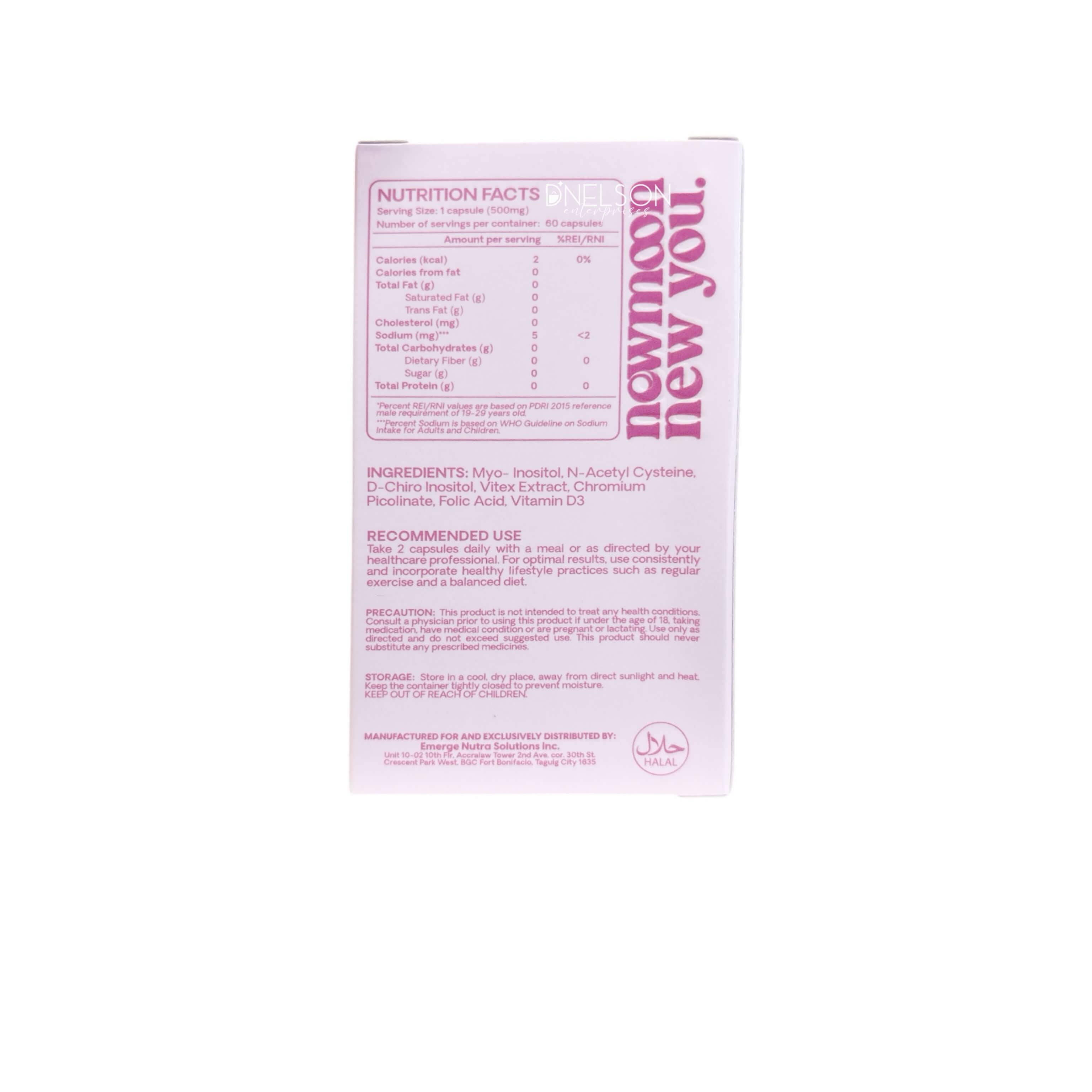 NEW MOON Hormo Balance Myo-Inositol D-Chiro supports hormonal balance

