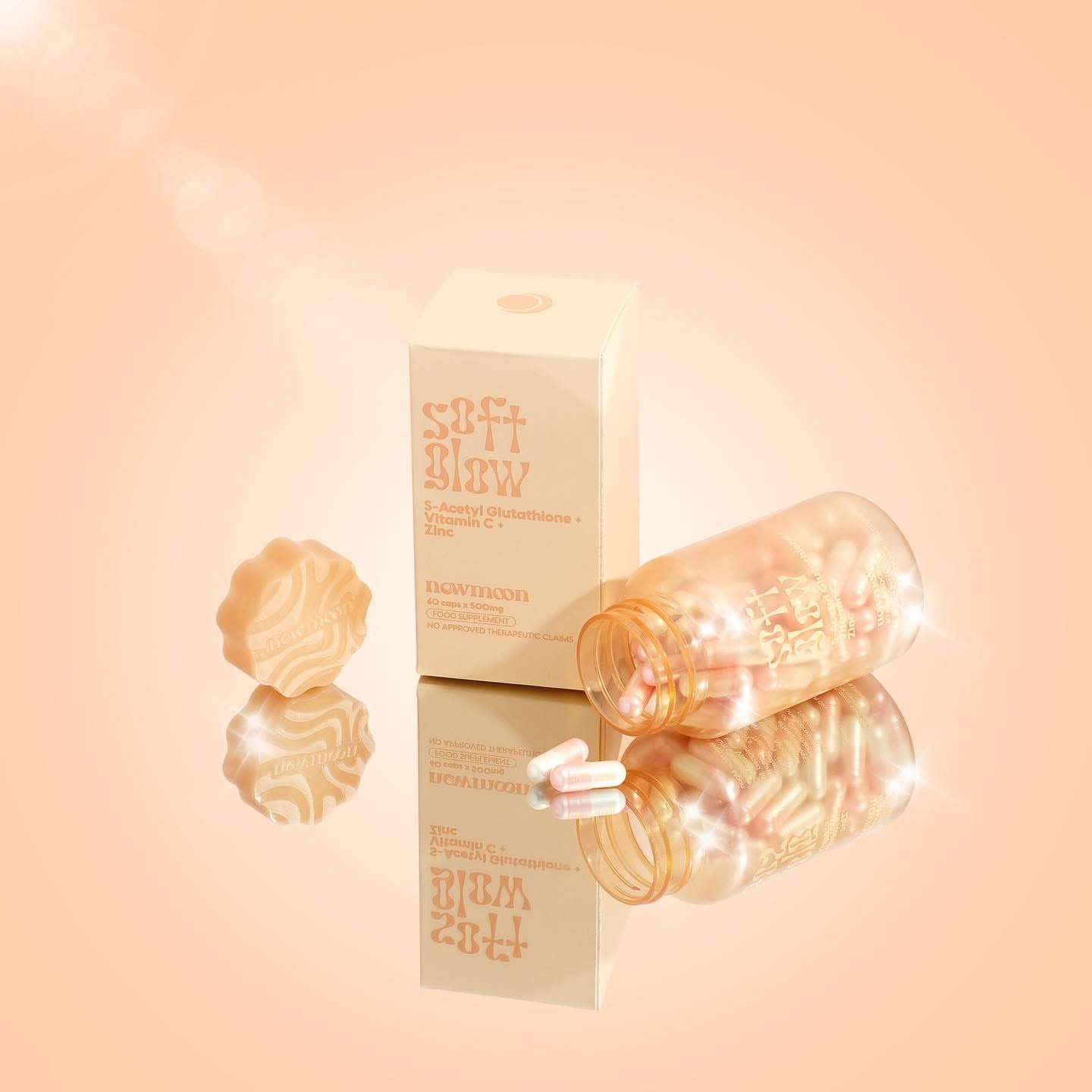 New Moon Soft Glow by Dear Face daily capsules with Rosehip Marine Collagen and Vitamins

