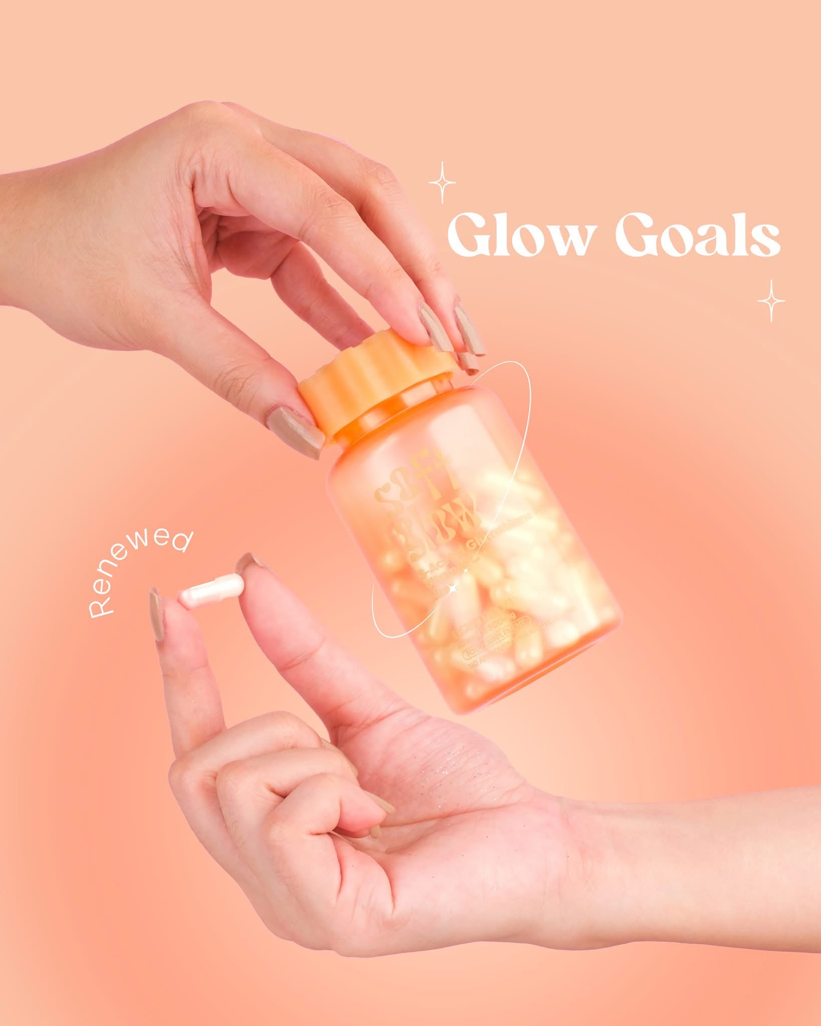 New Moon Soft Glow by Dear Face nutritional capsules with antioxidants and collagen

