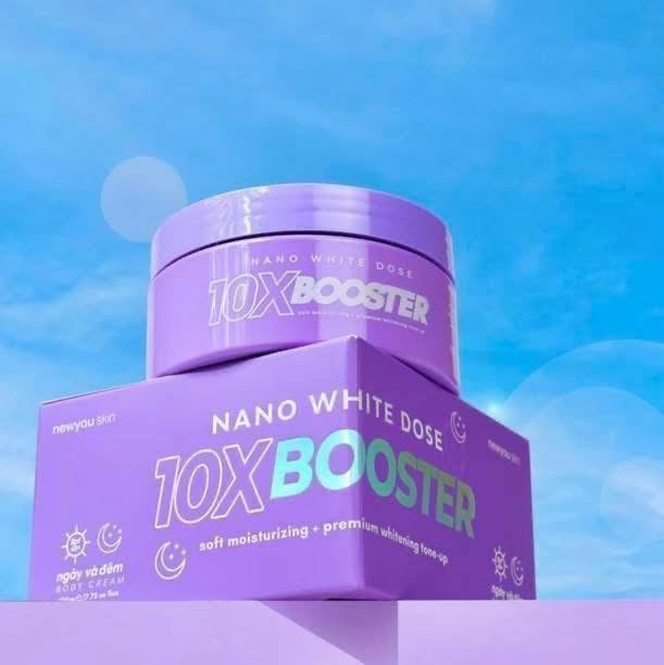 NEW YOU Nano White Dose 10X Booster Body Cream absorbs quickly into the skin