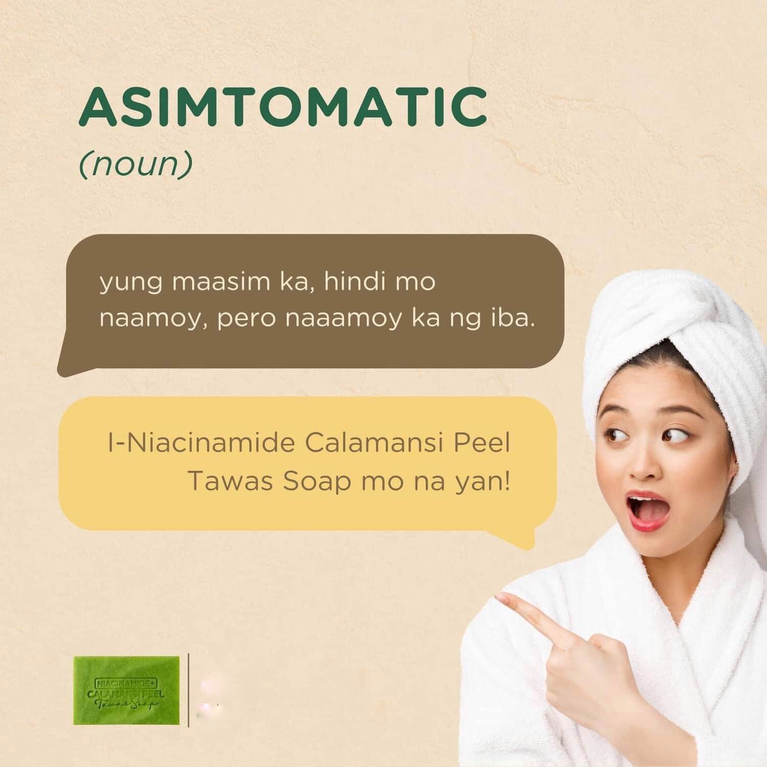 Niacinamide + Calamansi Peel Tawas Soap 100g niacinamide care bar for smooth-looking skin