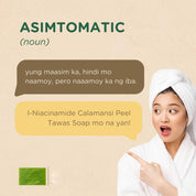 Niacinamide + Calamansi Peel Tawas Soap 100g niacinamide care bar for smooth-looking skin