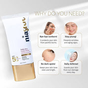 NIASUN Daily Airy Sunscreen SPF 50 PA+++ 50ml for everyday use