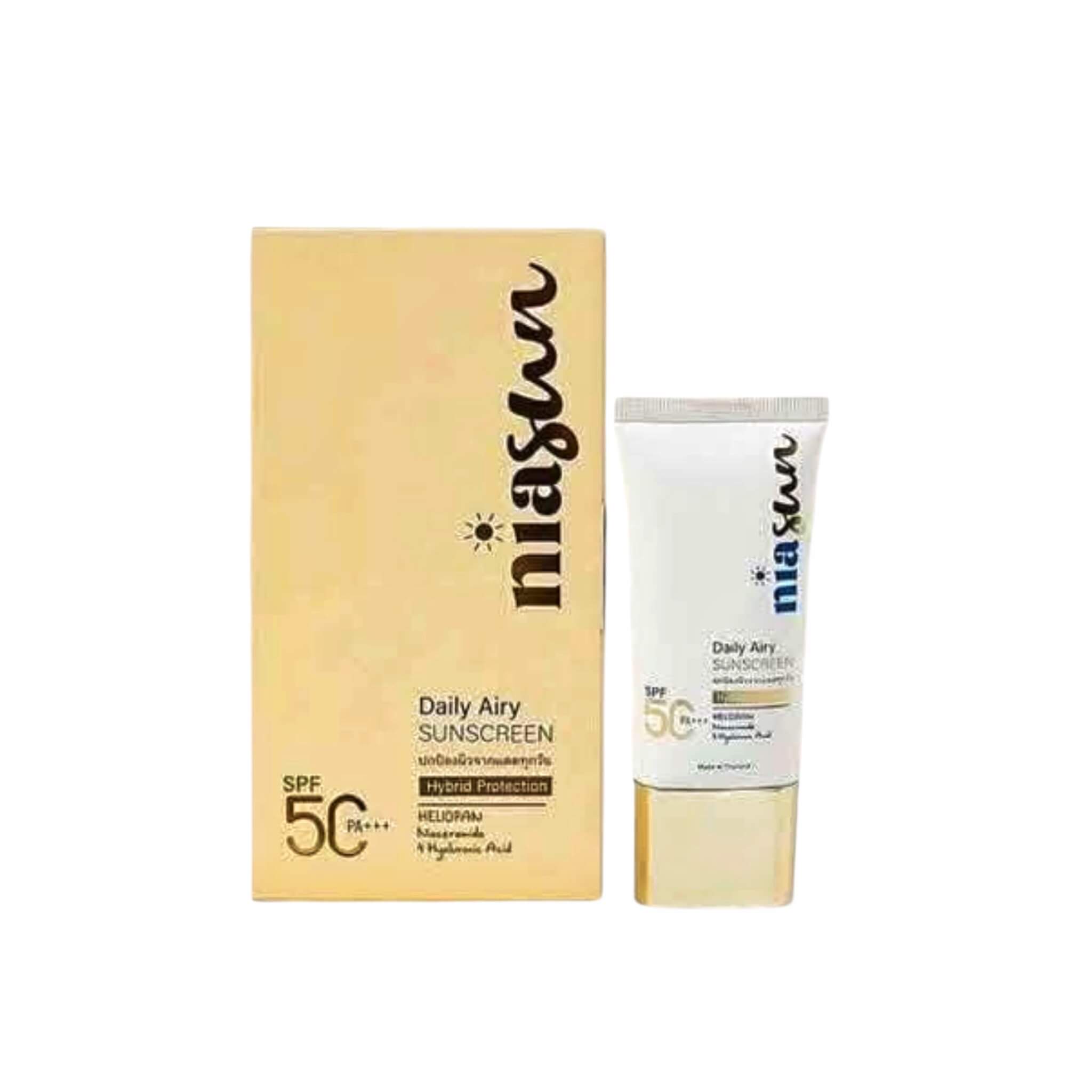 NIASUN Daily Airy Sunscreen SPF 50 PA+++ 50ml with lightweight protection
