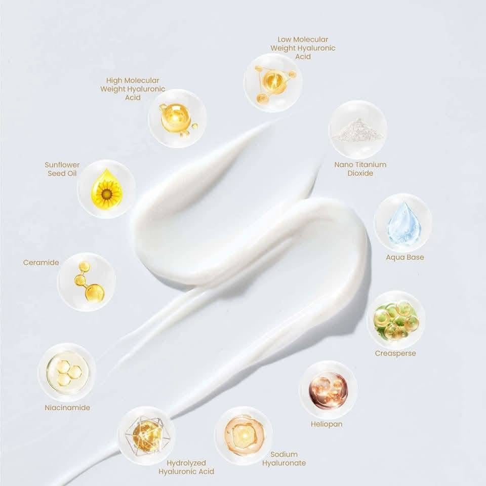 NIASUN Daily Airy Sunscreen SPF 50 PA+++ 50ml with hydrating texture