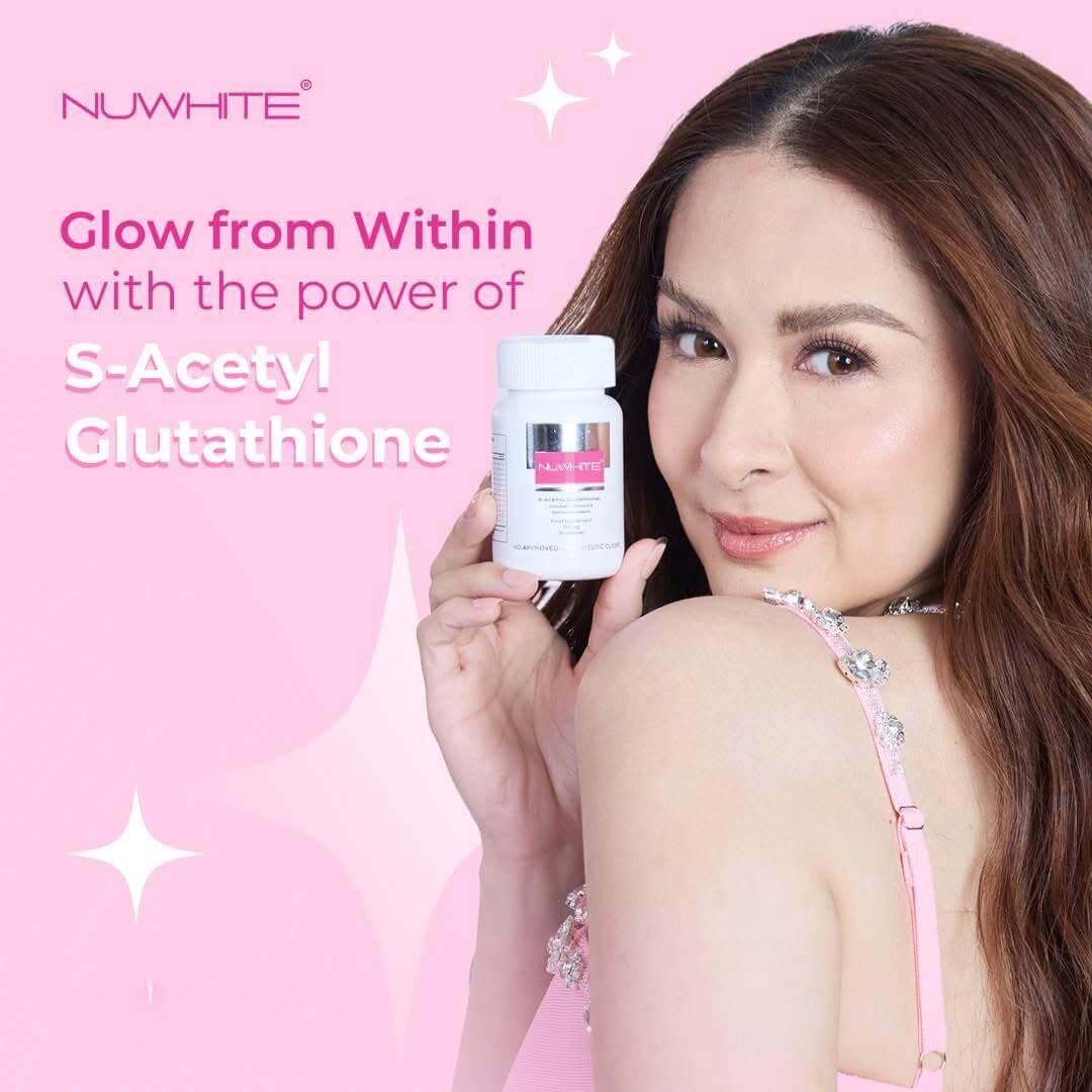 NUWHITE S-Acetylene Glutathione 30 Capsules lifestyle-friendly supplement

