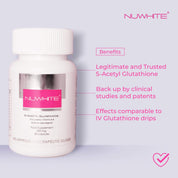 NUWHITE S-Acetylene Glutathione 30 Capsules for daily support

