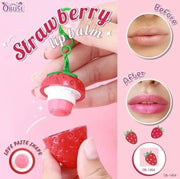 OBUSE Strawberry Magic Lip Balm enriched with cocoa butter for deep lip moisture