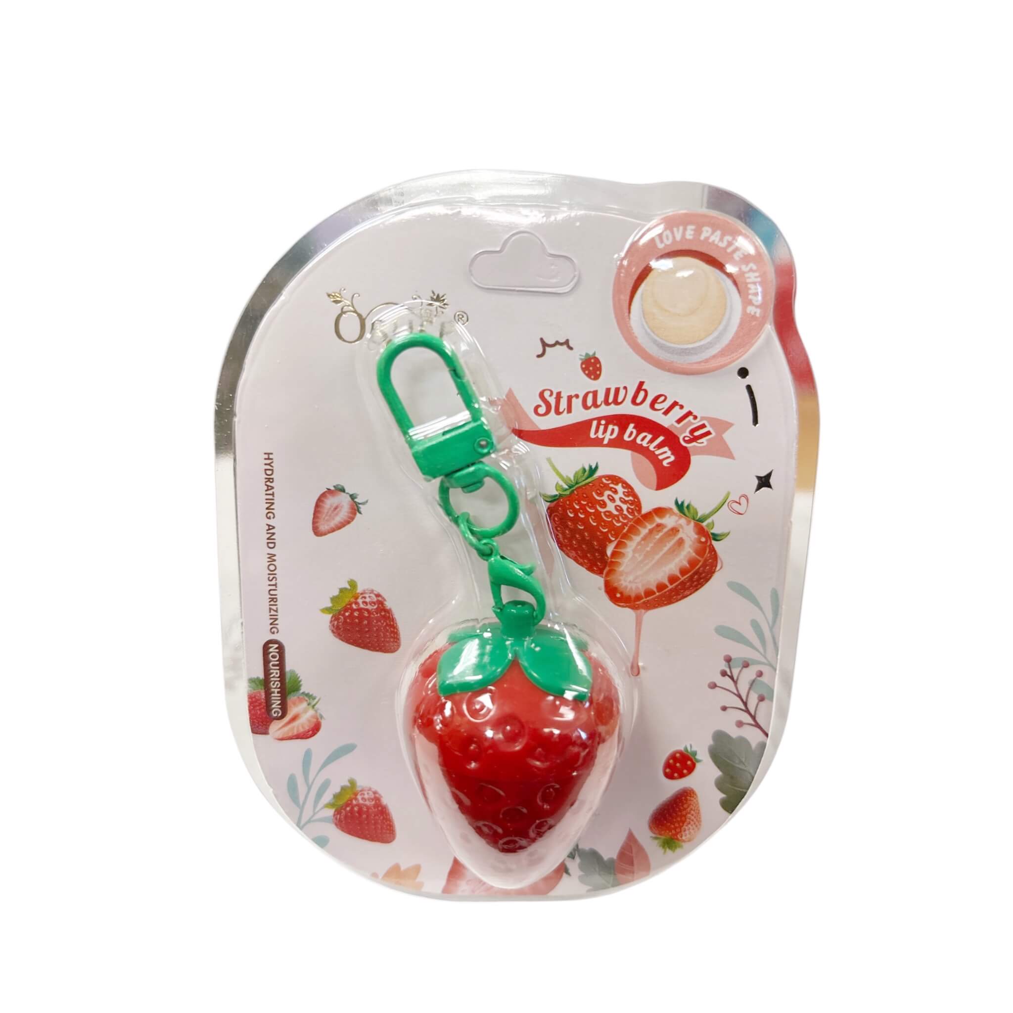 OBUSE® Strawberry Magic Lip Balm – Color-Adjusting Moisturizing Lip Care with Cocoa Butter, Beeswax & Jojoba Oil – Soft Tint & Smooth Hydration – 3g