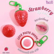 OBUSE Strawberry Magic Lip Balm formulated with beeswax for smooth lip conditioning