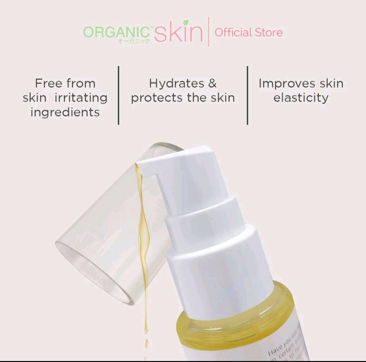 Organic Skin Japan Intimate Beauty Oil Barely There Collagen Oil 60ml quick absorbing formula