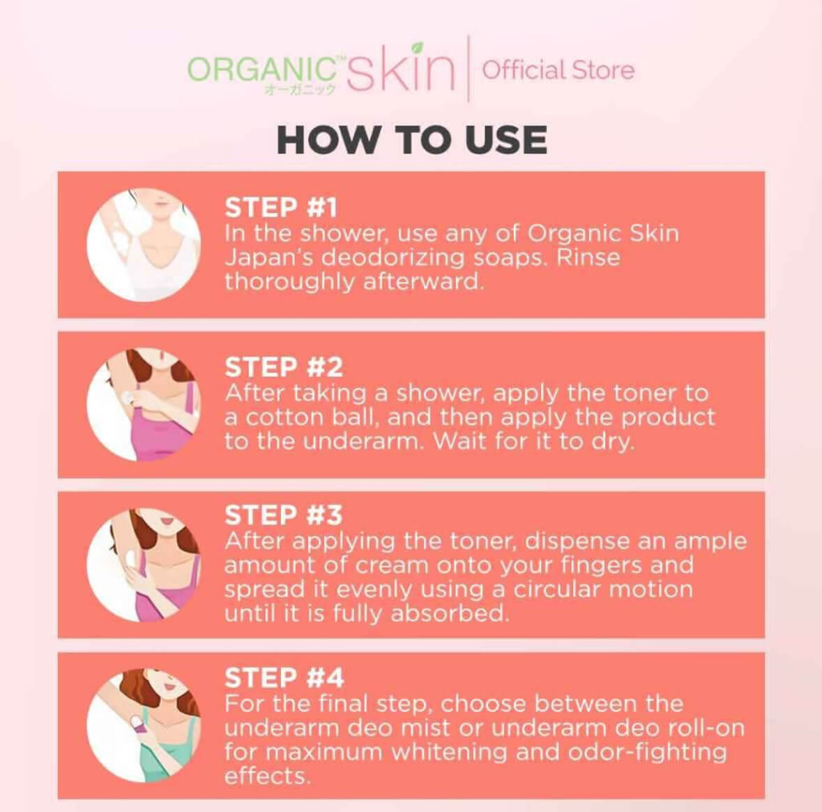 Organic Skin Underarm Toner offers a refreshing feeling

