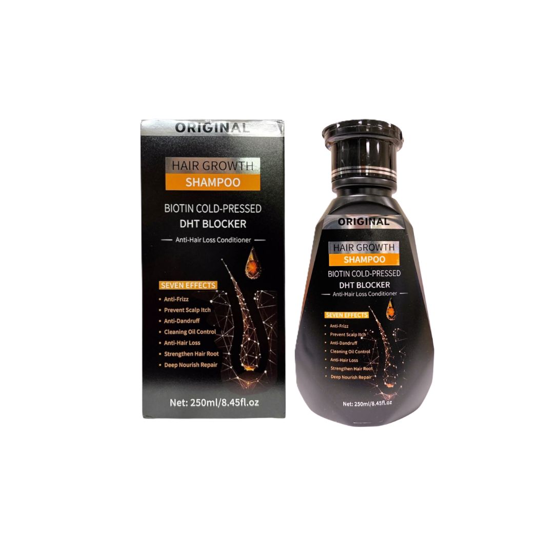 Original Hair Growth Biotin Cold-Pressed DHT Blocker Shampoo 250ml – Daily Hair Growth & Scalp Nourishing Formula