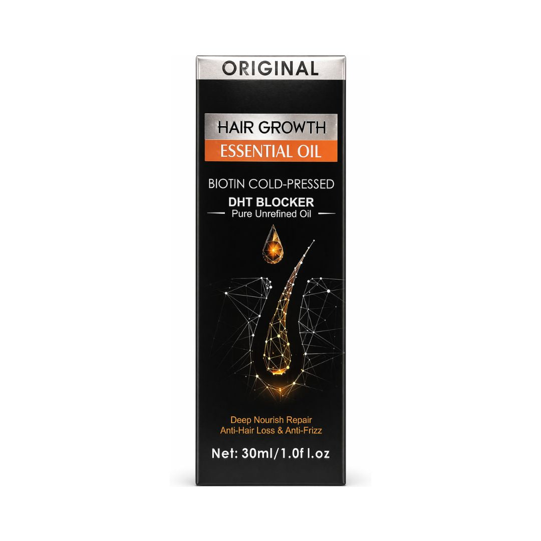 Original Hair Growth Essential Oil 30ml biotin enriched formula supporting stronger looking hair strands
