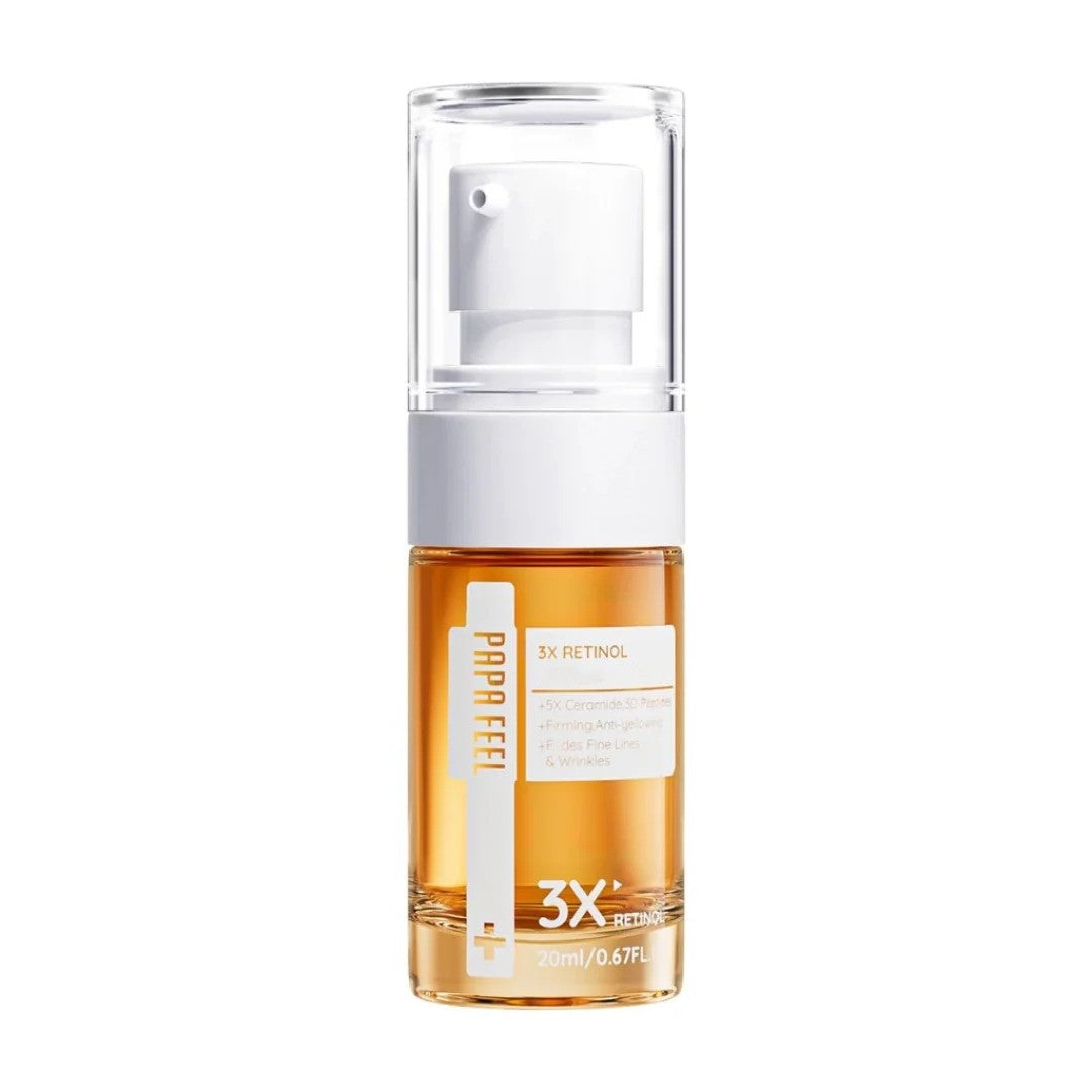 Papa Feel 3X Retinol Serum 50ml – Features advanced retinol formula for refined texture
