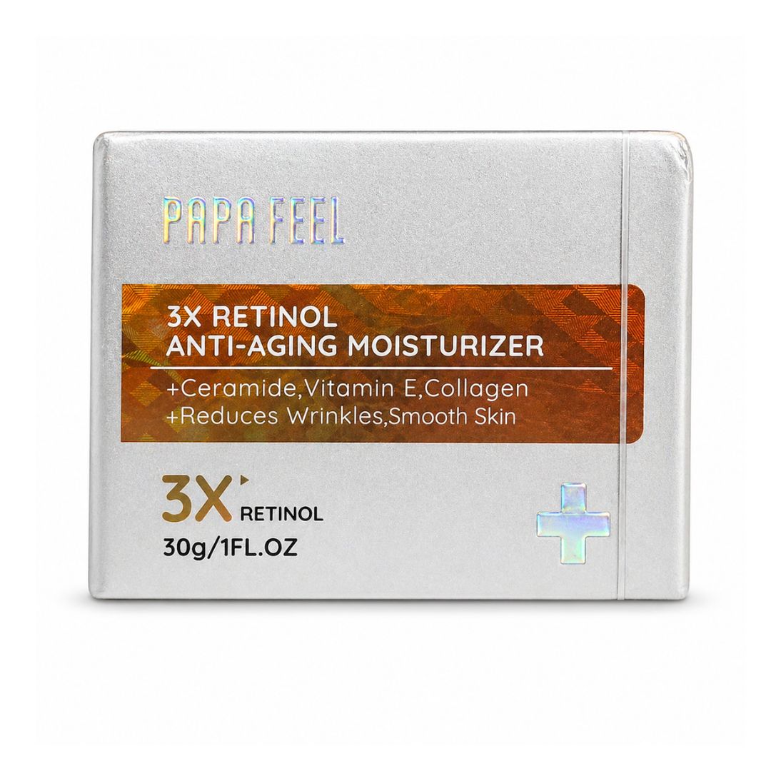 Papa Feel 3X Retinol Anti-Aging Moisturizer 30g with ceramide NP for moisture barrier support