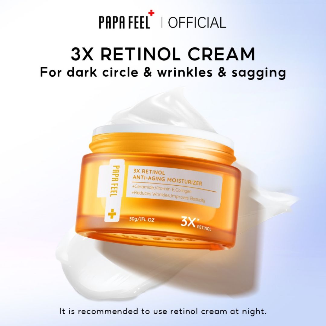 Papa Feel 3X Retinol Anti-Aging Moisturizer 30g ideal for night routine hydration support