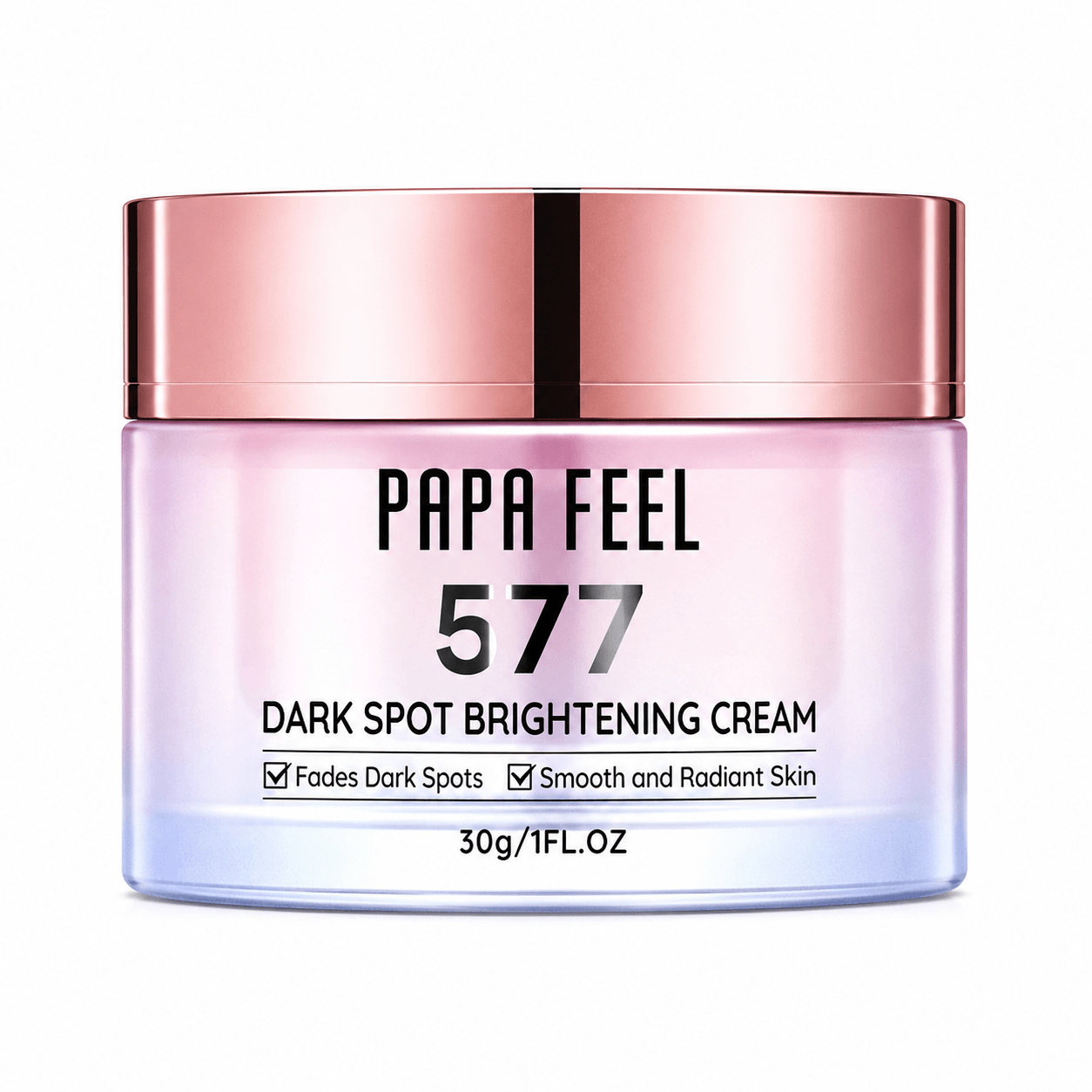 Papa Feel 577 Dark Spot Brightening Cream with niacinamide and ceramide skincare formula