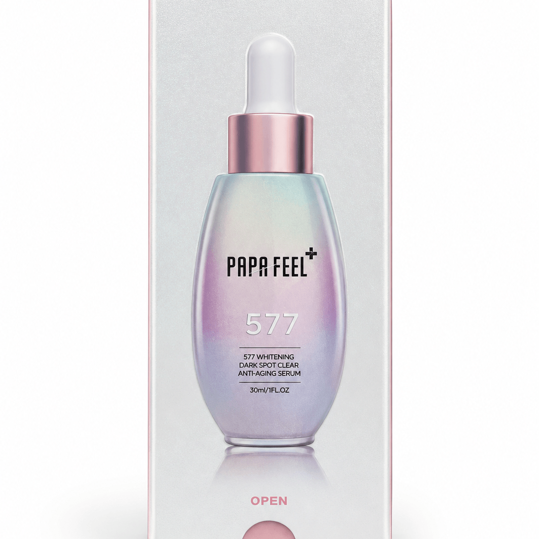 Papa Feel 577 Dark Spot Correcting Serum with niacinamide retinol and vitamin enriched skincare formula