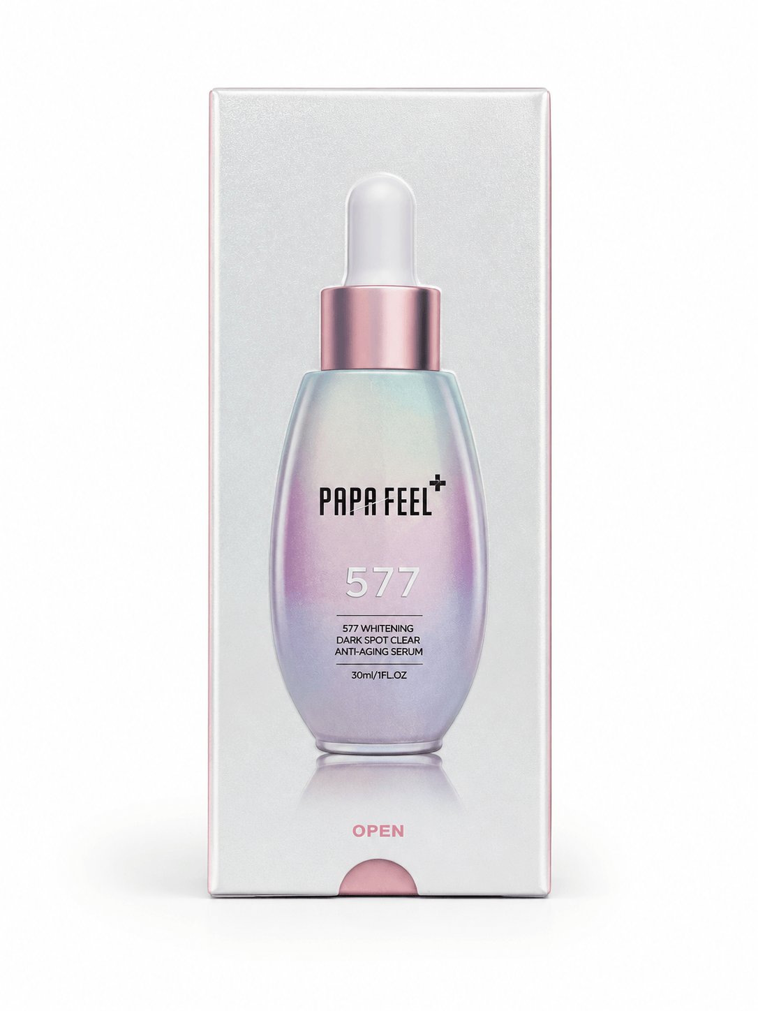 Papa Feel 577 Dark Spot Correcting Serum with niacinamide retinol and vitamin enriched skincare formula