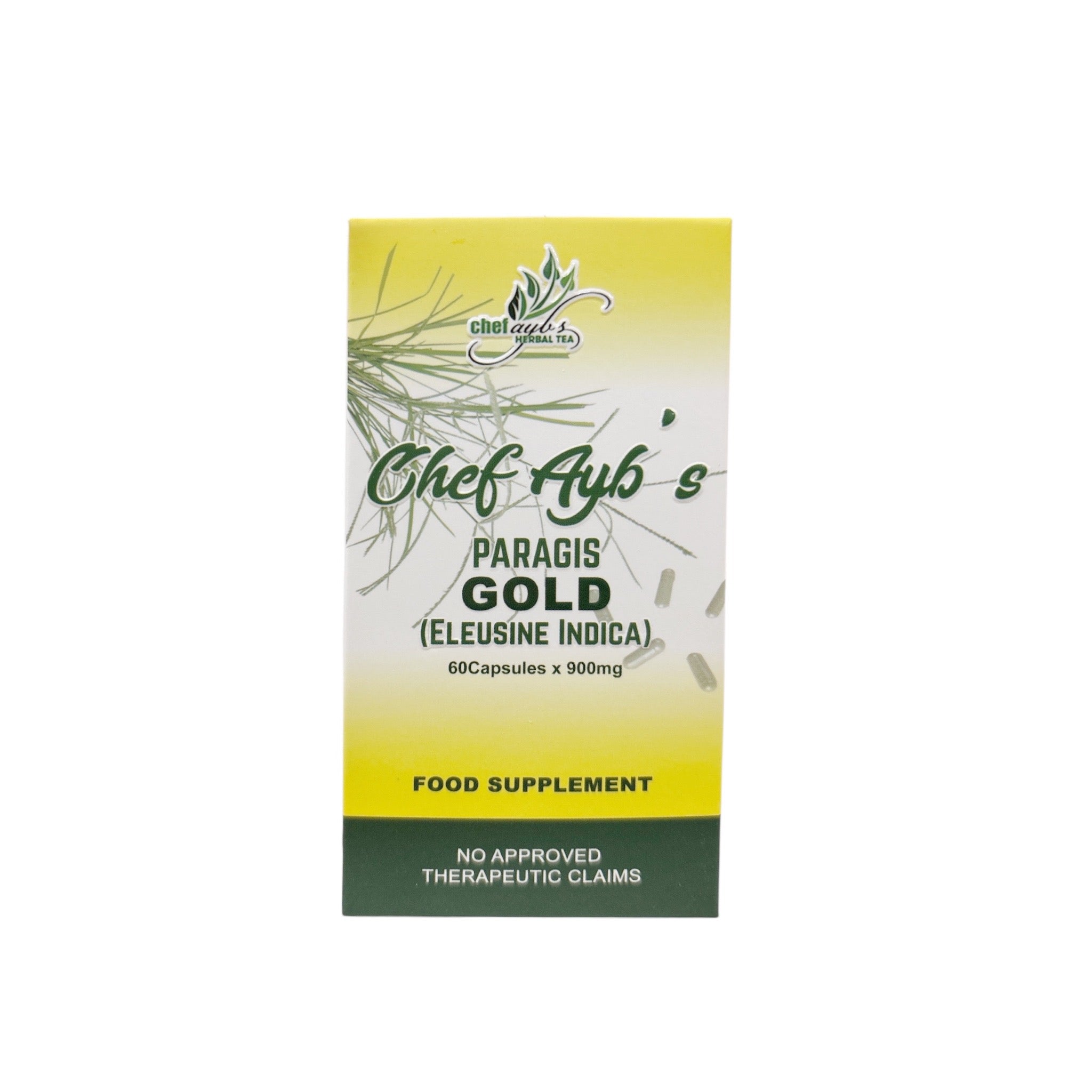 Paragis Gold Capsules Eleusine Indica 60 Capsules 900mg herbal supplement capsules
