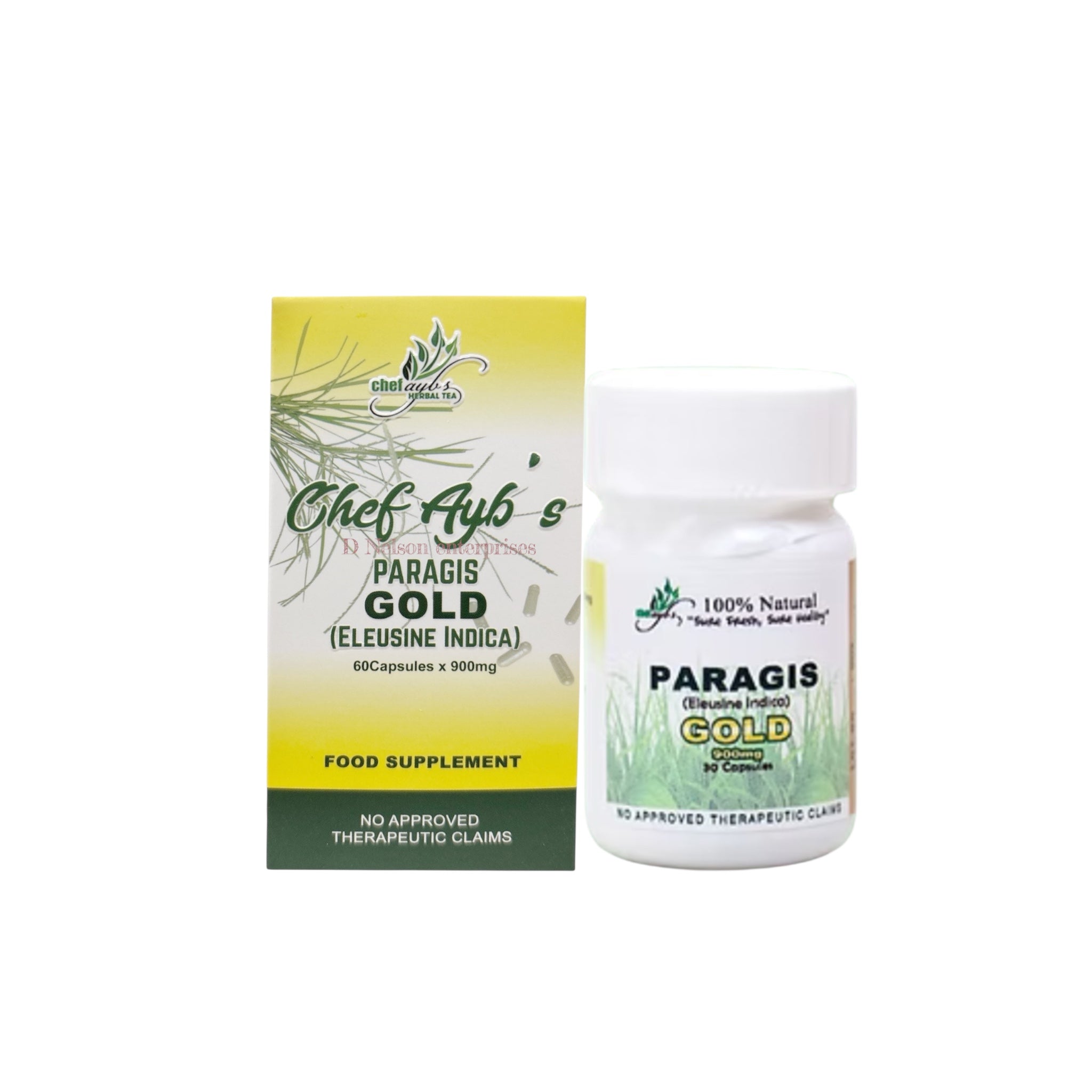 Paragis Gold Capsules Eleusine Indica 60 Capsules 900mg natural herbal supplement
