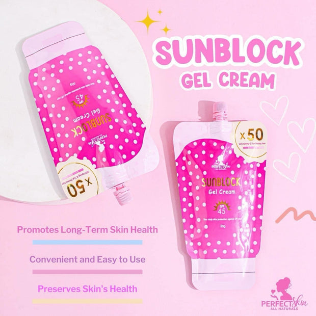 Perfect Skin Sunblock Gel Cream SPF 45 (50g)