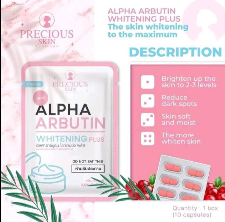 Precious Skin Thailand Alpha Arbutin 3 Plus Collagen helps support natural collagen levels