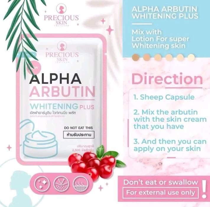 Precious Skin Thailand Alpha Arbutin 3 Plus Collagen benefits for overall beauty care