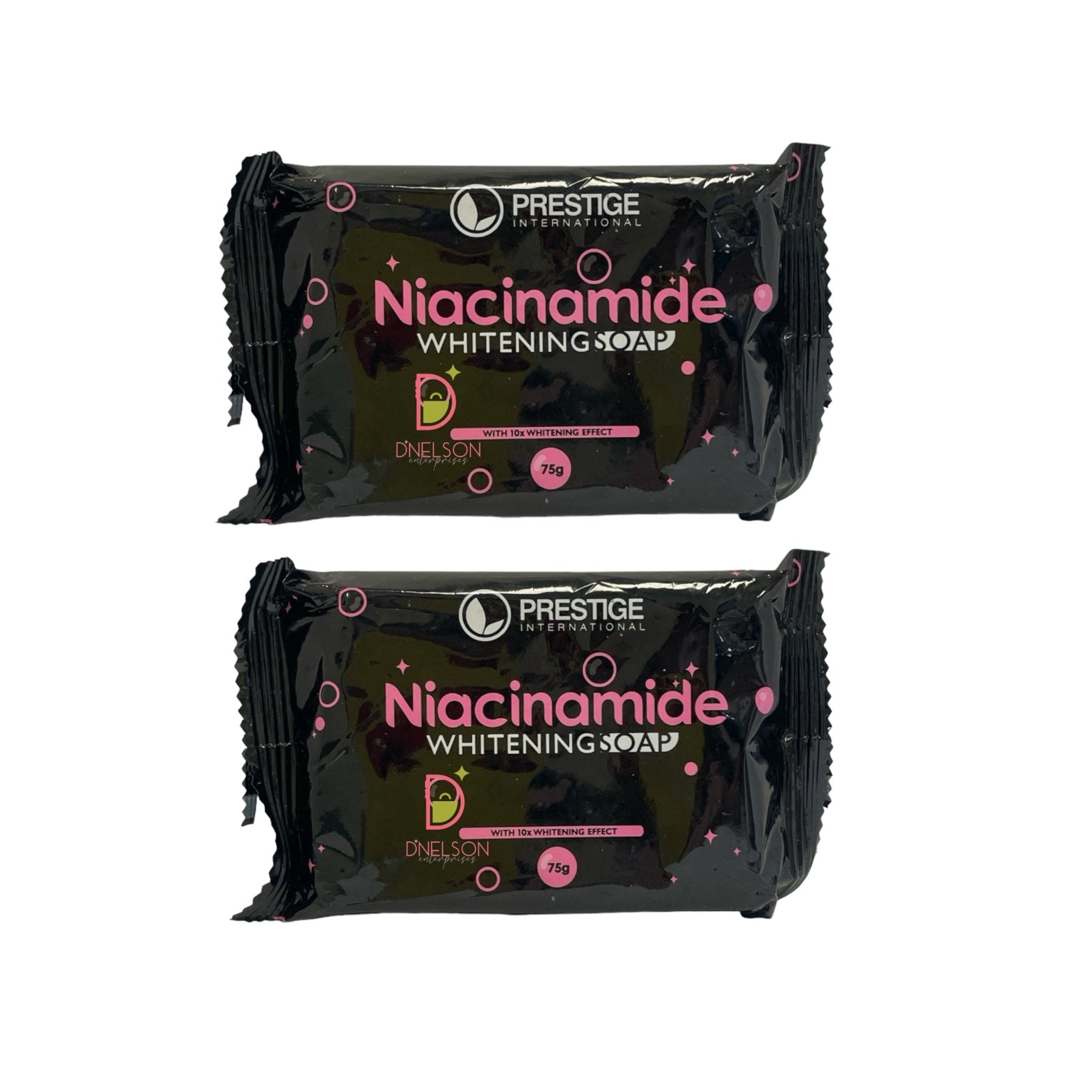 Prestige International Niacinamide  Whitening Soap, 75g x 2 Bars