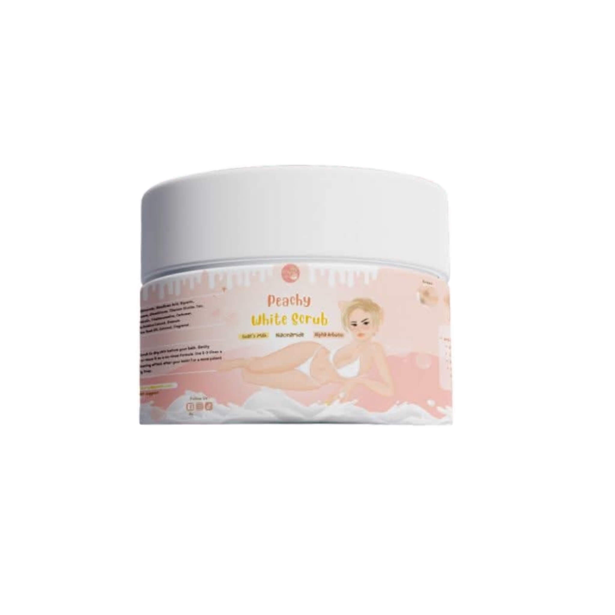 Pretty Jin Peachy White Scrub enriched with niacinamide

