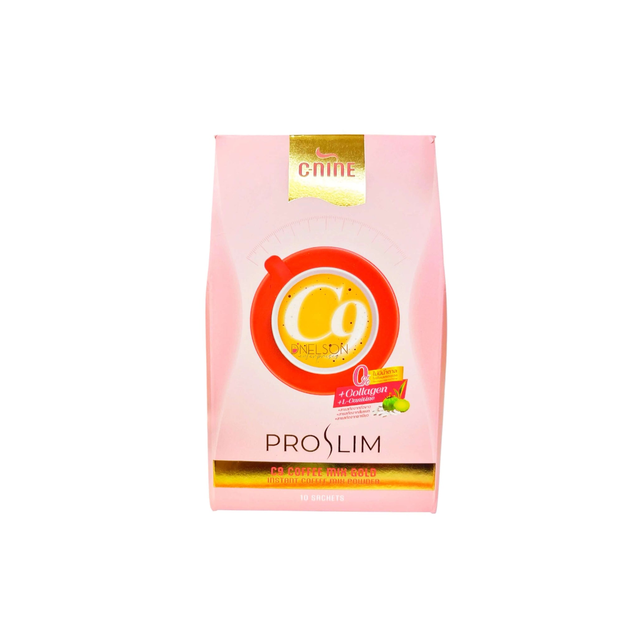 PRO SLIM C9 Coffee Mix Gold - Instant Coffee Powder with Collagen & Na D Nelson Enterprises PRO SLIM C9 Coffee Mix Gold - Instant Coffee Powder with Collagen & Na D Nelson Enterprises