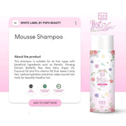 PSPH White Label Mousse Shampoo Damage Repair