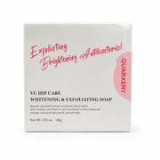 QUARXERY VC Hip Care Exfoliating Soap with Vitamin C & Niacinamide 80g for a refreshing daily cleansing routine.
