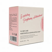 QUARXERY VC Hip Care Walnut Exfoliating Soap, 80g for a polished and smoother skin feel