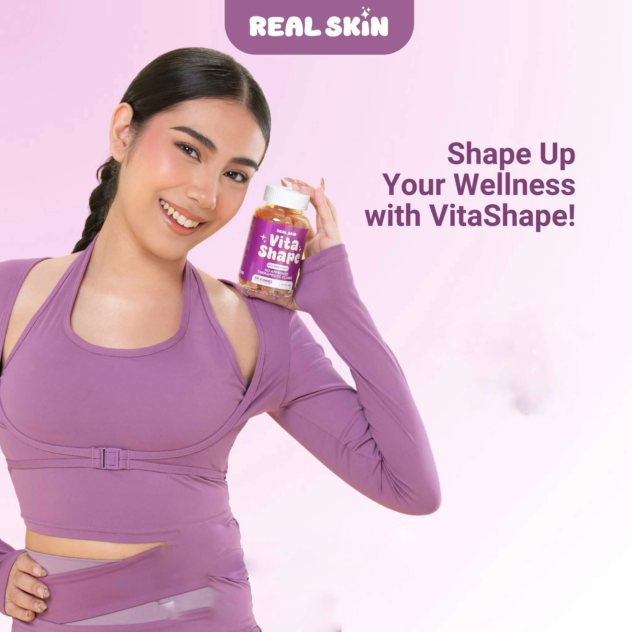 REAL SKIN Vita Shape Gummies made with a nutrient-rich blend of ingredients

