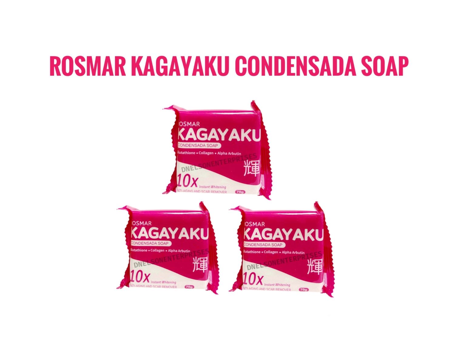 10 Bars ROSMAR Kagayaku CONDENSADA & CITRUS 70g Each