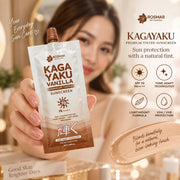 Rosmar Kagayaku Premium Tinted Sunscreen SPF70 PA++++ 50ml for convenient daily face and neck sun protection