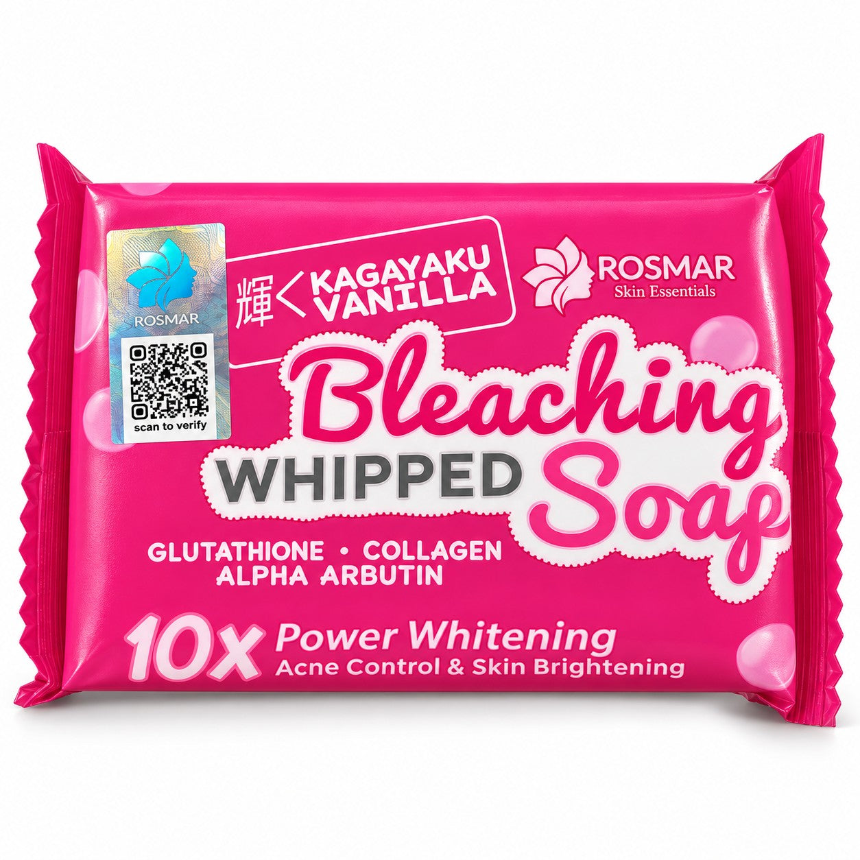 Rosmar Kagayaku Vanilla Whipped Soap 75g rich-lather cleansing bar for a refreshing skin care routine