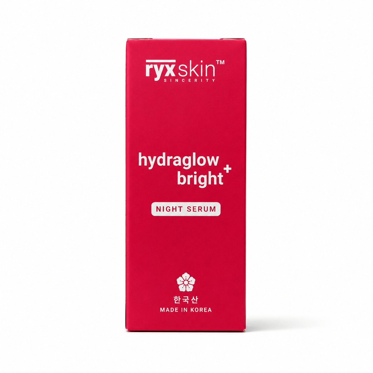 RYX Skin Hydraglow Bright+ Night Serum Korean-inspired hydration-focused facial serum