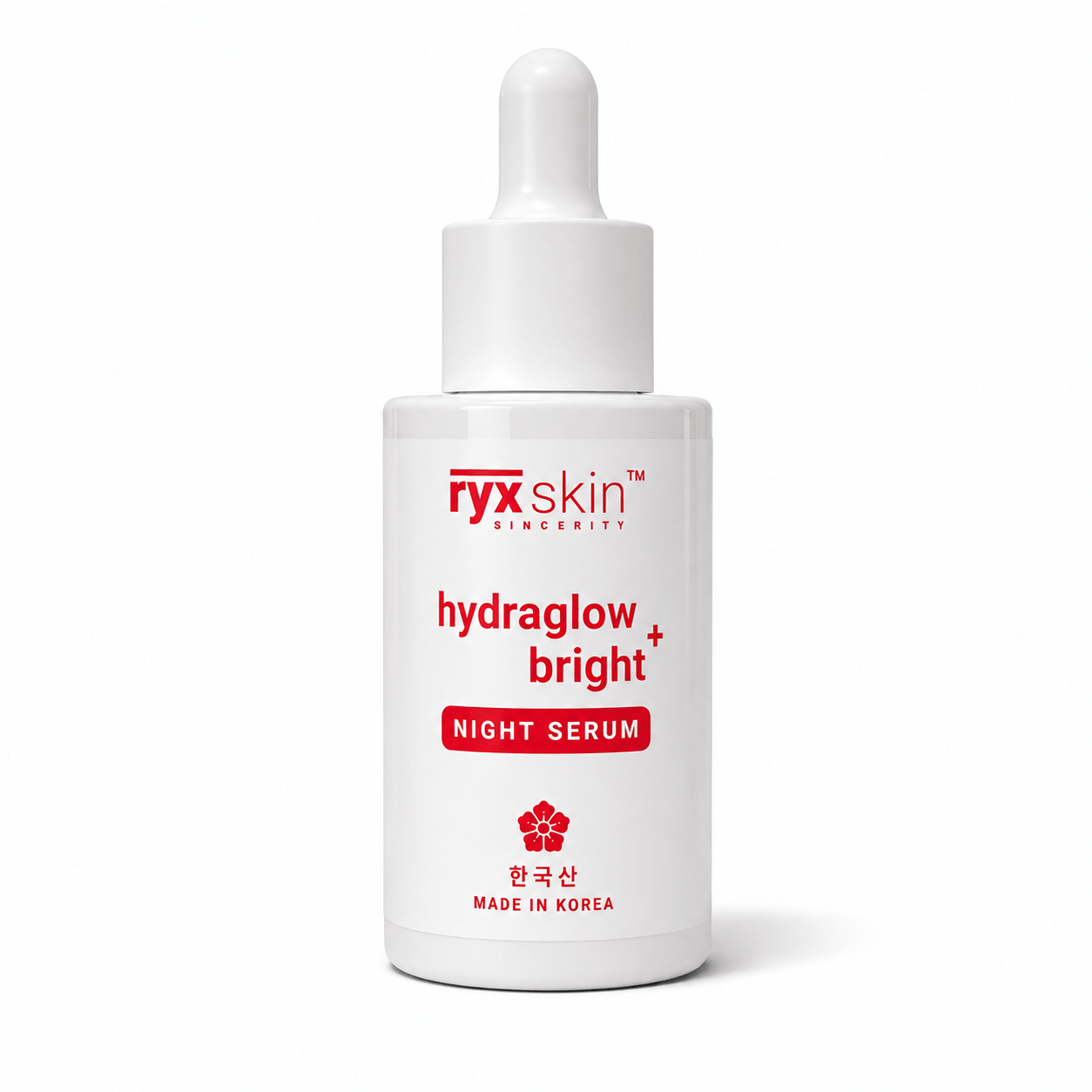 RYX Skin Hydraglow Bright+ Night Serum lightweight facial serum for smooth radiant-looking skin