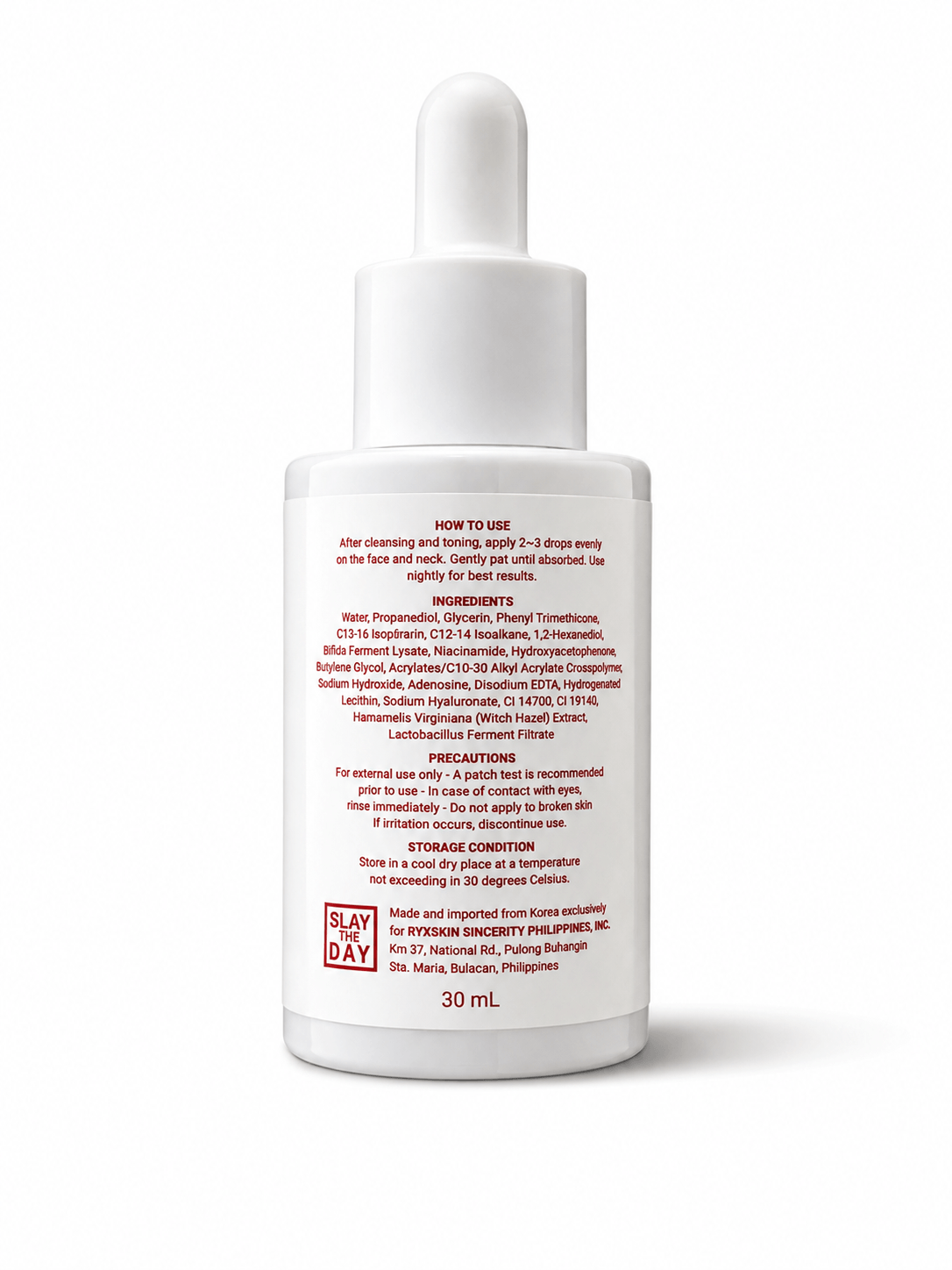 RYX Skin Hydraglow Bright+ Night Serum with niacinamide and moisture-locking skincare formula