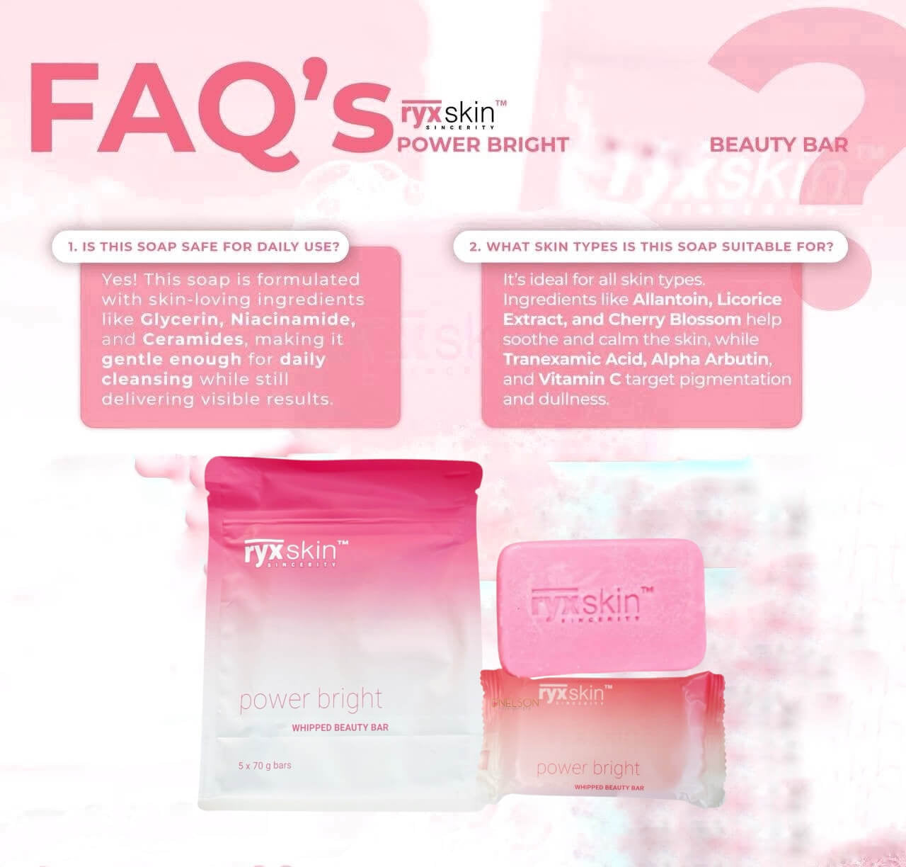 RYX Skin Power Bright Beauty Bar boosts a fresh and clean skin sensation


