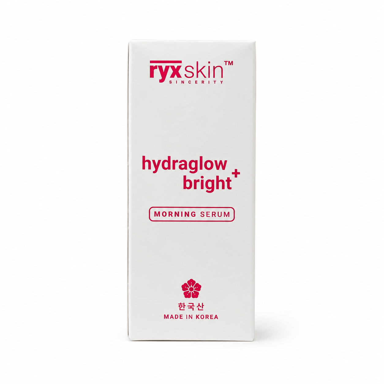 RYX Skin Sincerity Hydraglow Bright+ Morning Serum fast-absorbing Korean skincare formula with comfortable non-greasy feel