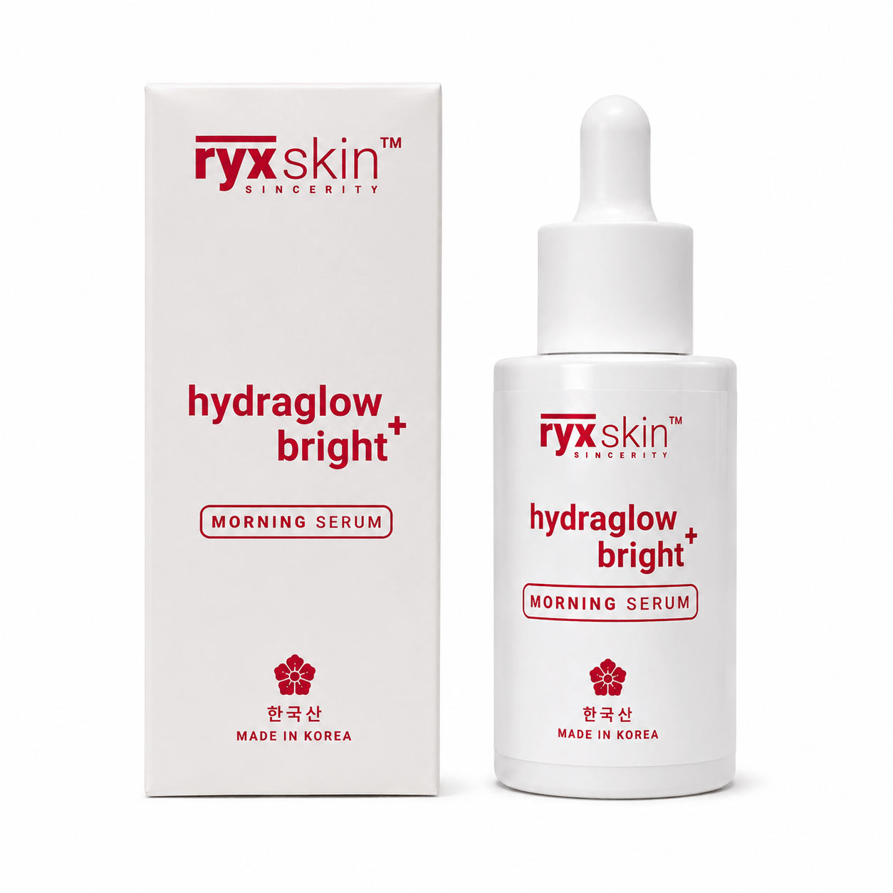 RYX Skin Sincerity Hydraglow Bright+ Morning Serum Korean glow hydration facial serum 30mL for daily skincare routines