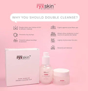 RyxSkin Bare Barrier Double Cleanse Duo moisture-locking formula that leaves skin supple.