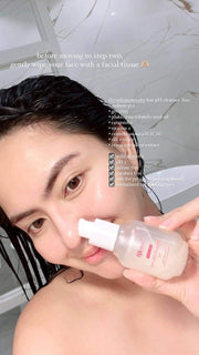 RyxSkin Bare Barrier Double Cleanse Duo hydrating cleanser that supports skin moisture barrier.