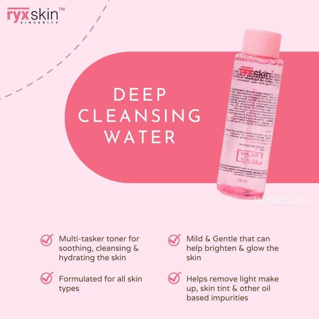 Ryx Skin Deep Cleansing Water multitask toner for facial care