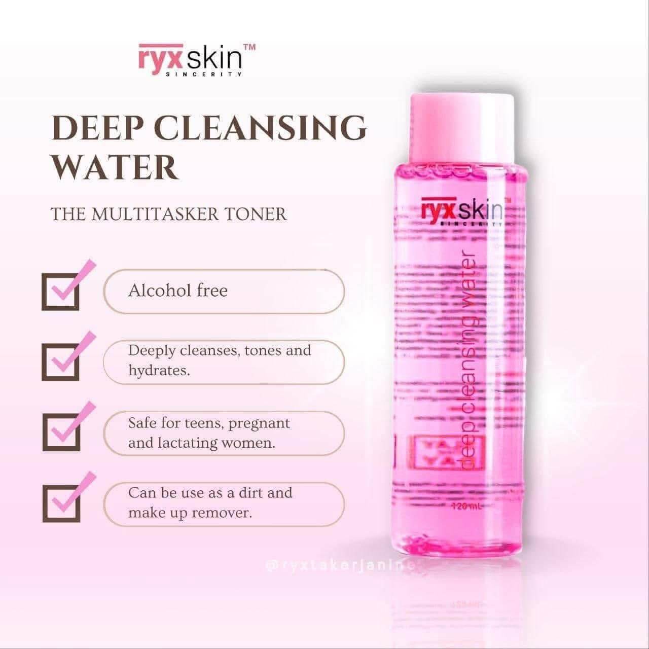 Ryx Skin Deep Cleansing Water alcohol-free gentle toner